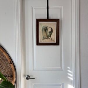 Vintage Gauguin Print “A Breton Gleaner” Framed 12.5″ x 14″ Wall Art‎